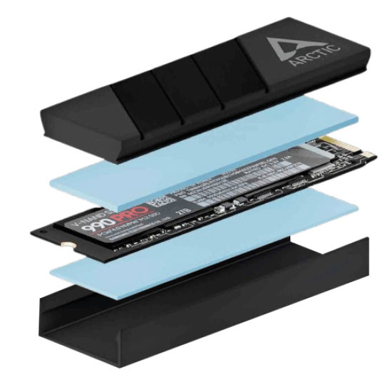 Arctic M2 Pro (Black) SSD Cooler for M.2 Drives