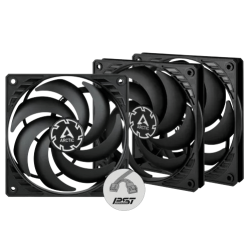Arctic P12 Slim PWM PST 120 mm 3 Pack Casing Fan