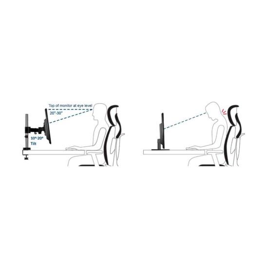 Arctic Z1 (Gen 3) Desk Mount Monitor Arm with USB Hub