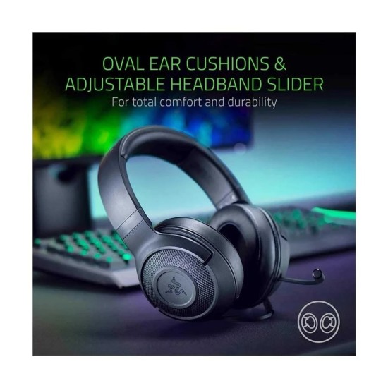 Razer Kraken X Essential 7.1 Black Wired Gaming Headphone