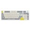 T-Wolf T50 Hotswappble Wired RGB Mechanical Gaming Keyboard - White Grey